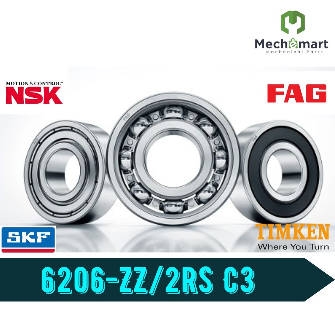 6206-ZZC3/2RSC3 Deep Groove Ball Bearings 30 mmx62 mmx16 mm