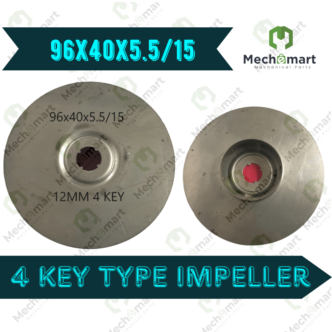 96x40x5.5/15 4Key type SS Impeller 4 Series
