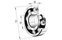 12 mmx28 mmx8 mm 6000 Series Deep Groove Radial Ball Bearings