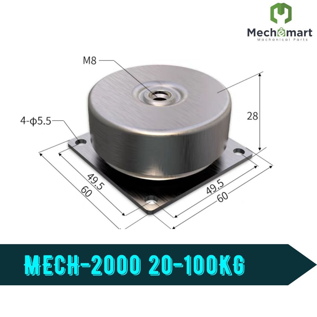 MECH-2000 ANTI VIBRATION RUBBER-METAL ISOLATOR MOUNT 20-100KG