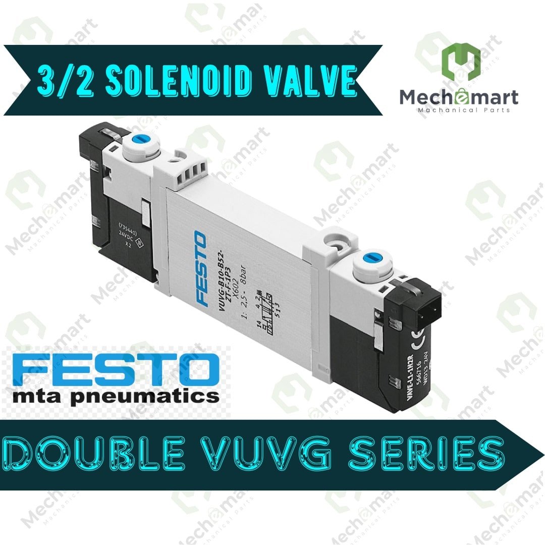 Festo 3/2 Double Solenoid Pilot Valve VUVG Series