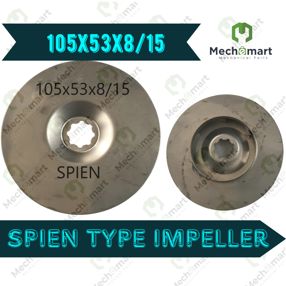 105x53x8/15 Spien Type Impeller 12 Series GROUNDFOSS/LEO/SHAKTI