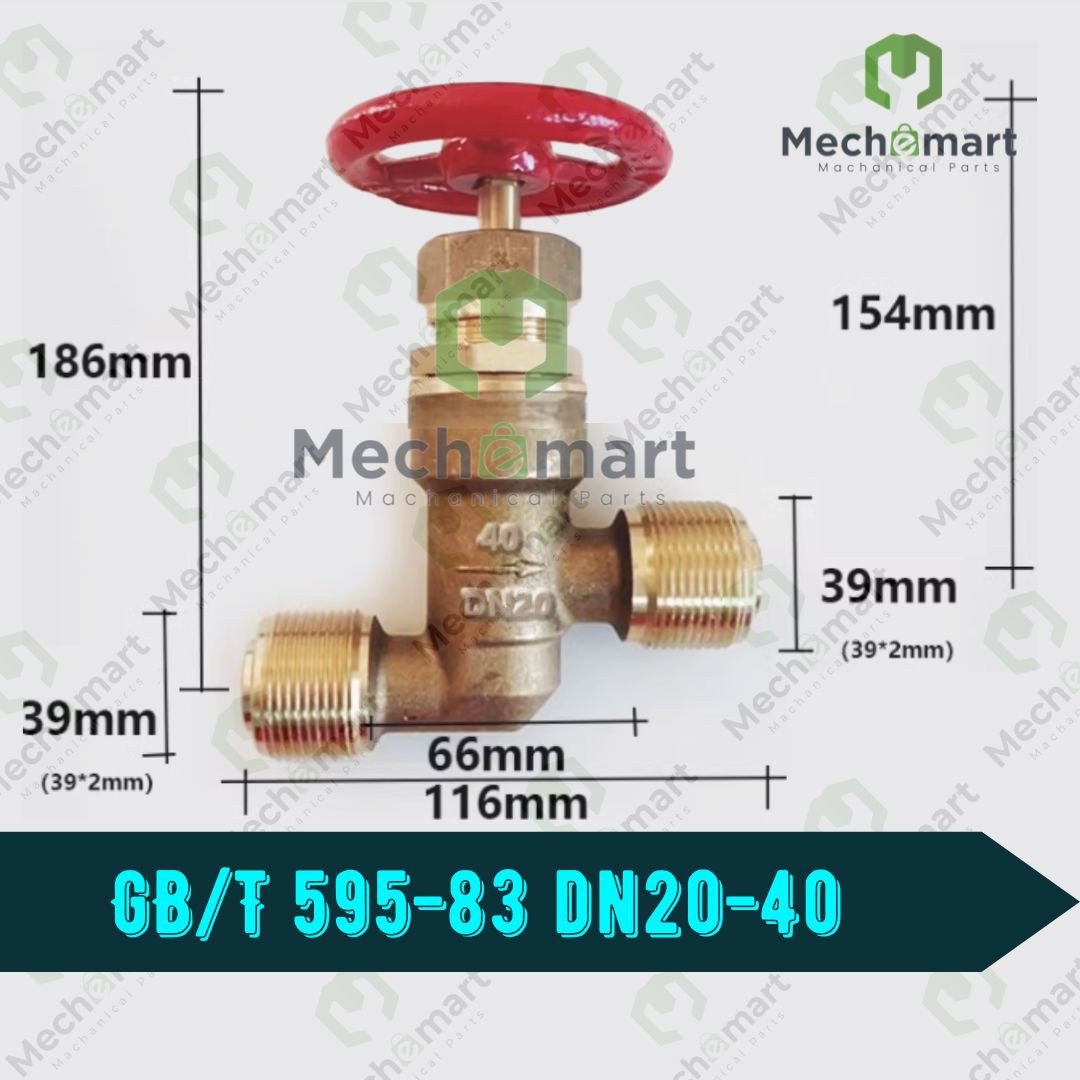 MARIN SHUT-OFF VALVE BRONZE GB595-83 DN 20 TYPE A 39mm X 2  WORKING PRESSURE 40 BAR