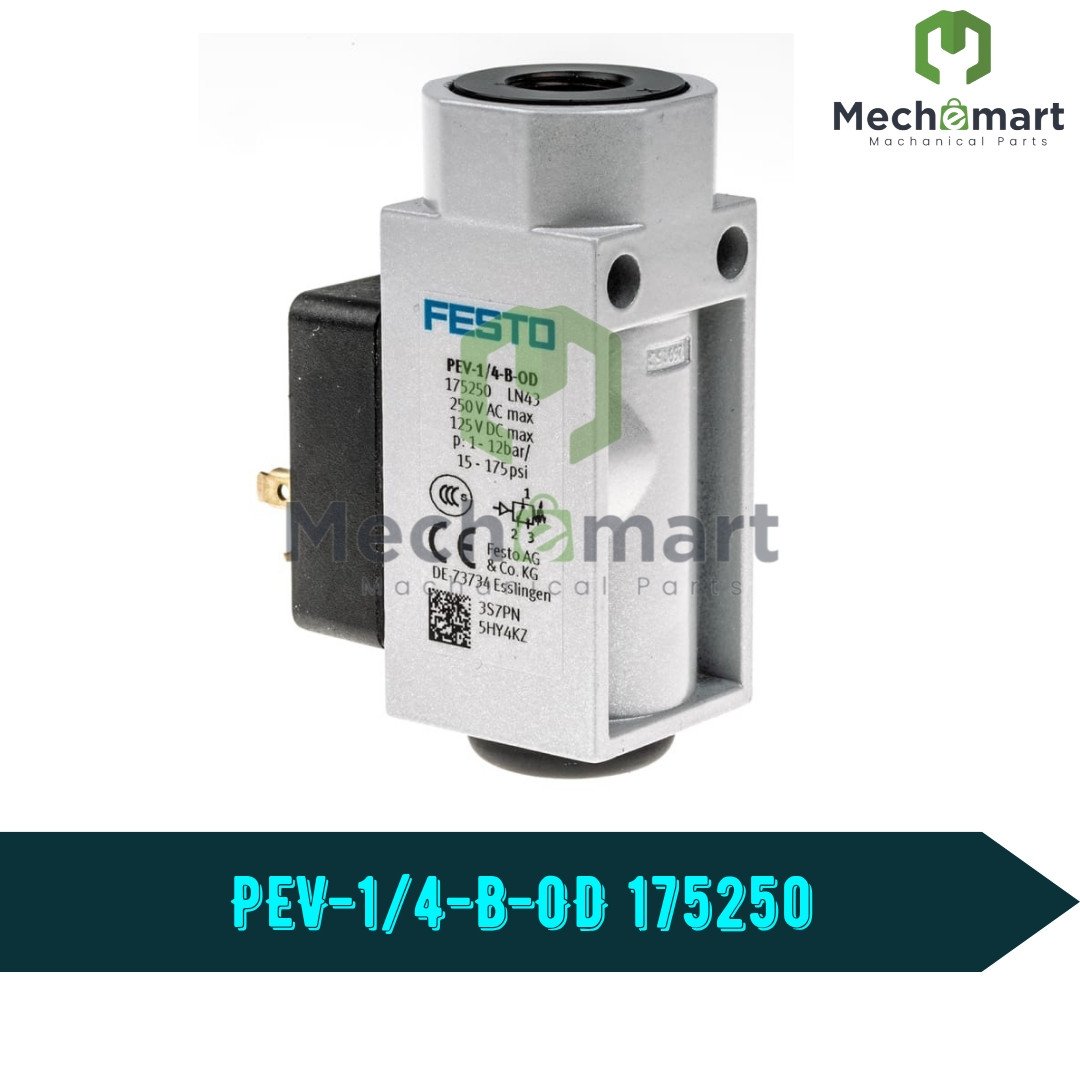 PEV-1/4 B-OD 175250 FESTO PRESSURE SWITCH 1-12 BAR