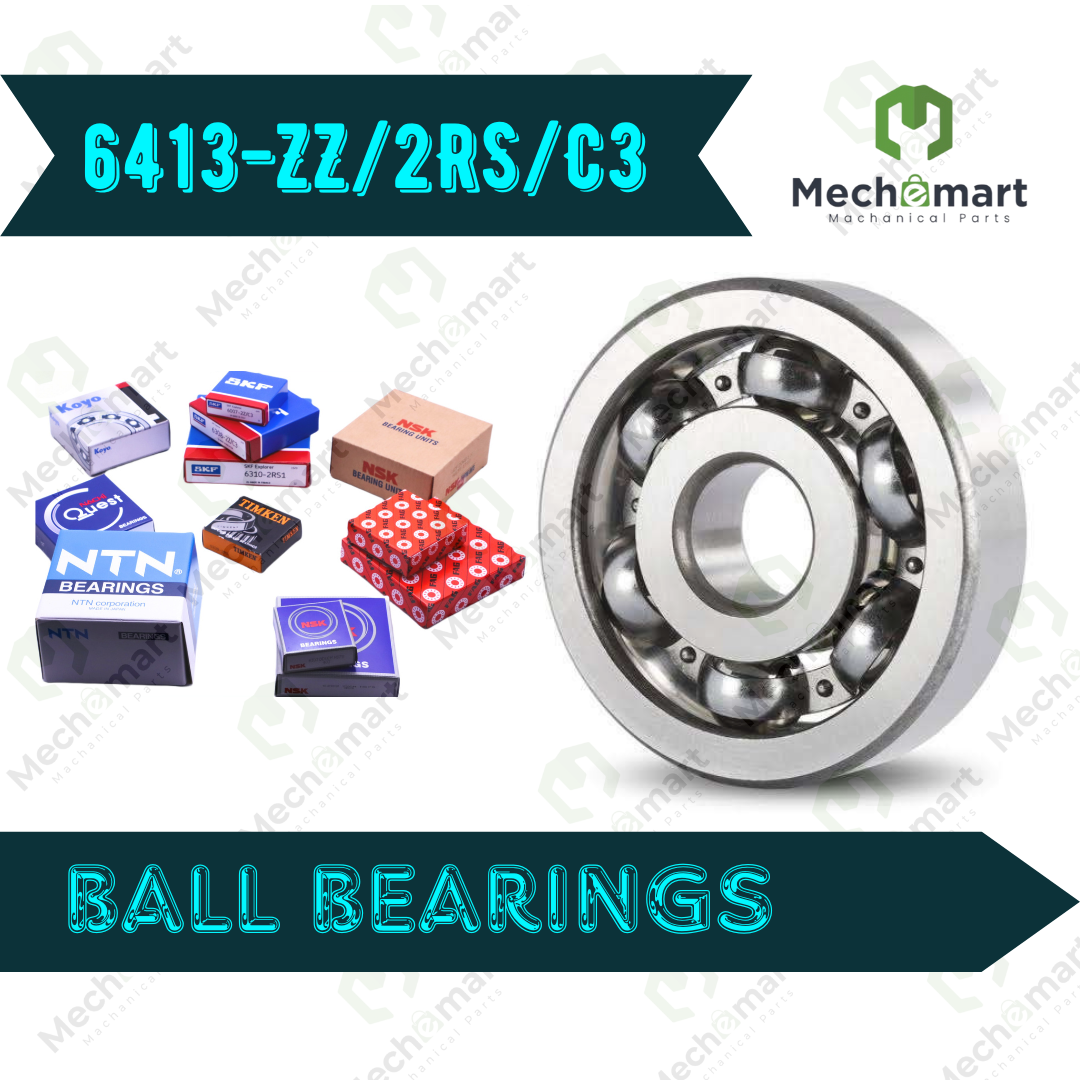 6413-2Z/2RS C3 Deep Groove Ball Bearing 65x160x37mm