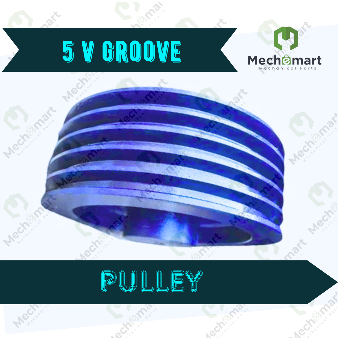 5 Groove V Belt Cast Iron Pilot Bore Pulley A,B,C & D Section