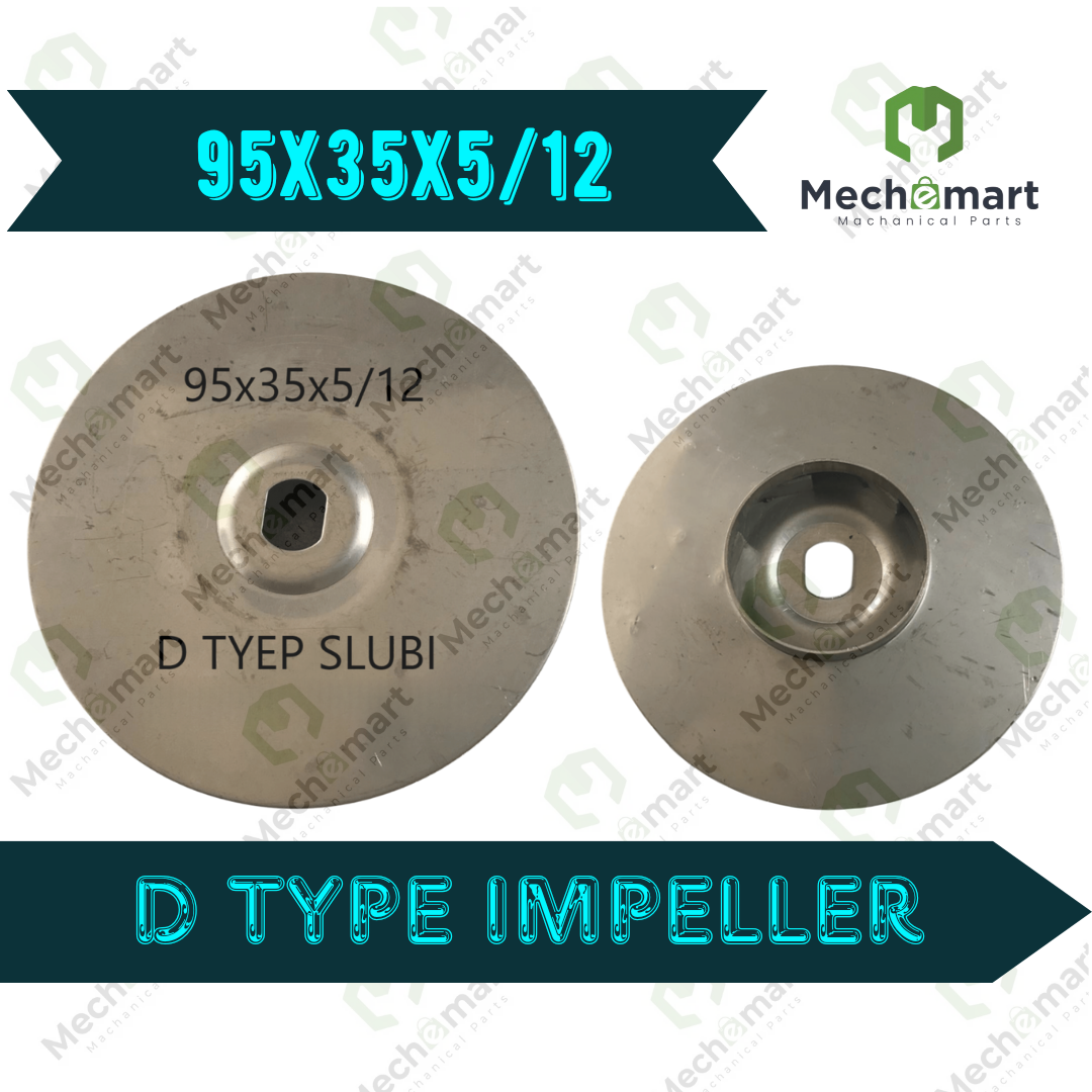 95x35x5/12 D type SS Impeller 4 Series