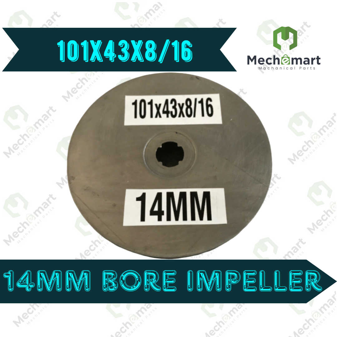 101x43x8/16 SS Impeller 8 Series 14mm Bore