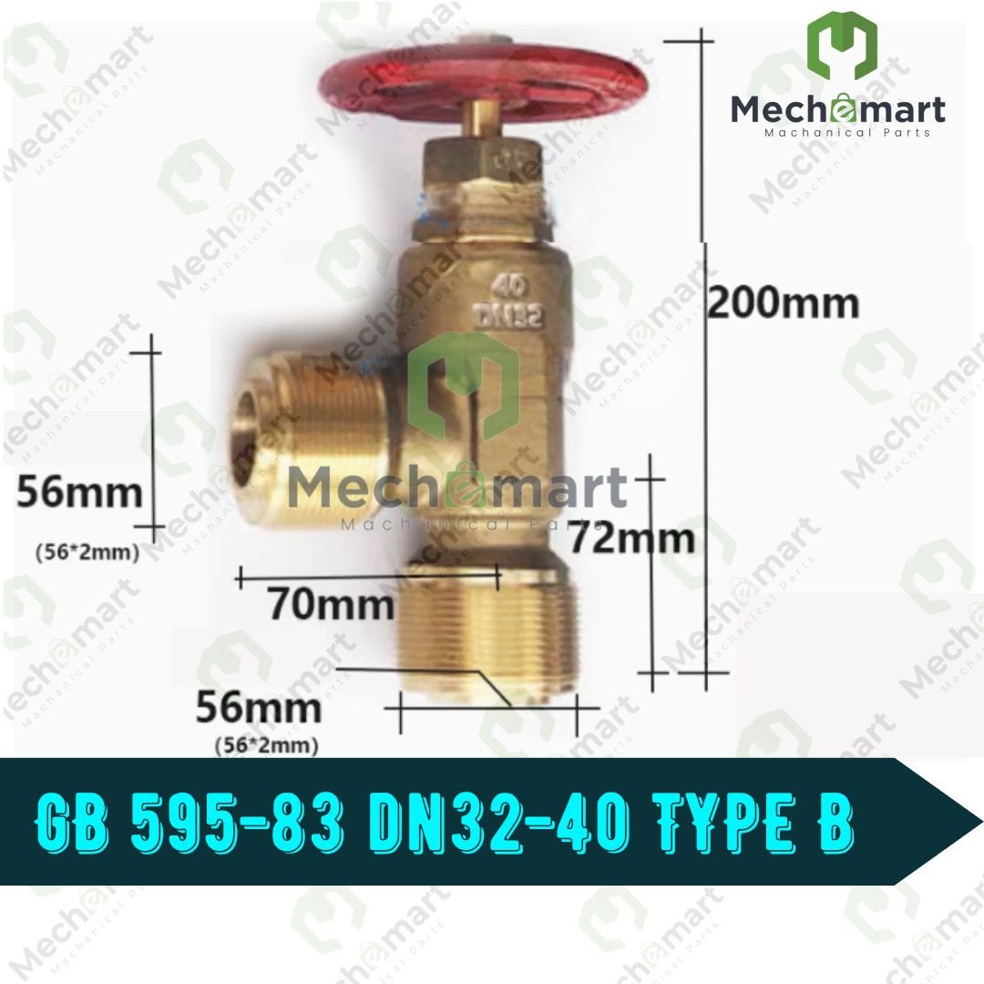 MARIN SHUT-OFF VALVE BRONZE GB595-83 DN32 TYPE B 56mm X 2  WORKING PRESSURE 40 BAR