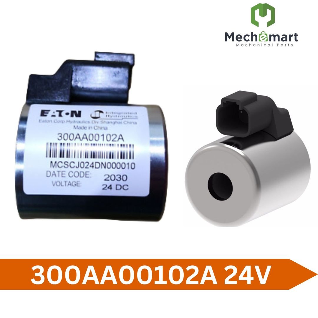 300AA00102A 2-PIN 24V EATON HYDRAULIC SOLENOID COIL